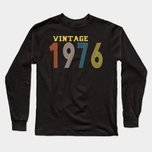 1976 vintage retro year Long Sleeve T-Shirt